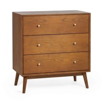 Layton Wooden Chest Of 3 Drawers In Cherry