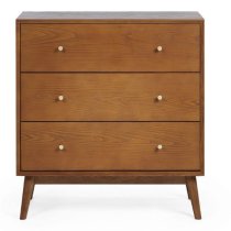 Layton Wooden Chest Of 3 Drawers In Cherry