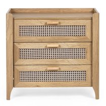 Sumter Wooden Chest Of 3 Drawers In Oak