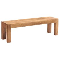 Tivat Mango Wood Dining Bench In Light Mahogany