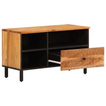 Blanes Acacia Wood TV Stand With 1 Drawer 3 Shelves In Natural