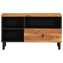 Blanes Acacia Wood TV Stand With 1 Drawer 3 Shelves In Natural