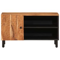 Blanes Acacia Wood TV Stand With 1 Door 1 Shelf In Natural