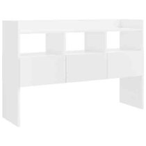 Afton High Gloss Sideboard With 3 Drawers In White