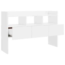 Afton High Gloss Sideboard With 3 Drawers In White