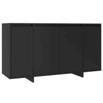 Atoka Wooden Sideboard With 4 Doors In Black