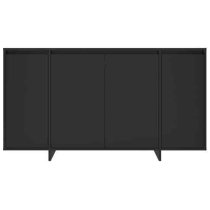 Atoka Wooden Sideboard With 4 Doors In Black