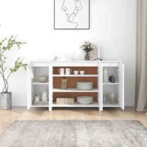 Atoka Wooden Sideboard With 4 Doors In White