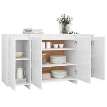 Atoka Wooden Sideboard With 4 Doors In White