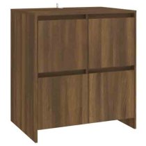 Axton Wooden Storage Cabinet With 4 Doors In Brown Oak