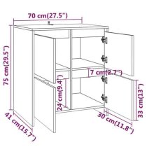 Axton Wooden Storage Cabinet With 4 Doors In White