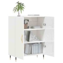 Ardmore High Gloss Storage Cabinet With 2 Doors In White