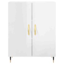 Ardmore High Gloss Storage Cabinet With 2 Doors In White