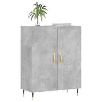 Ardmore Wooden Storage Cabinet With 2 Doors In Concrete Grey