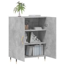 Ardmore Wooden Storage Cabinet With 2 Doors In Concrete Grey