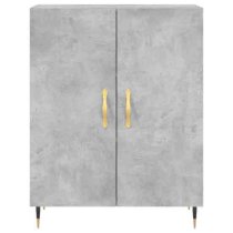 Ardmore Wooden Storage Cabinet With 2 Doors In Concrete Grey