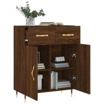 Attica Wooden Sideboard With 2 Doors In Brown Oak