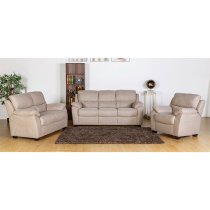 Narva Fixed Fabric 1 Seater Sofa In Dune