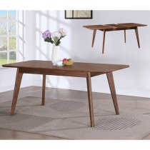 Cairo Extending Wooden Dining Table With 6 Chairs In Walnut