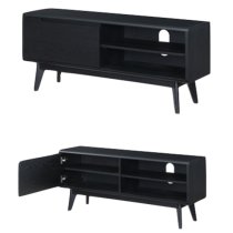 Cairo Wooden TV Stand With 1 Door In Black