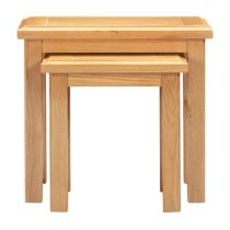 Lecco Wooden Nest Of 2 Tables In Oak