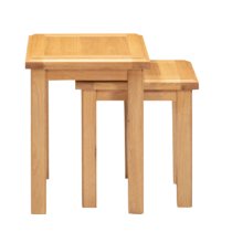 Lecco Wooden Nest Of 2 Tables In Oak