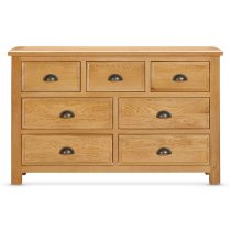 Lecco Wooden Chest Of 7 Drawers In Oak