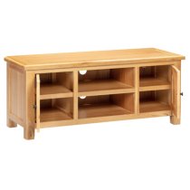 Lecco Wooden TV Stand Large With 2 Doors In Oak