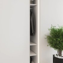 Madrid Wardrobe 170cm With 2 Sliding Doors In White And LED