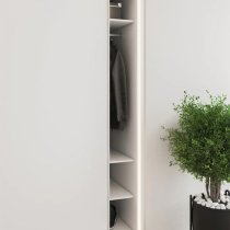 Madrid Wardrobe 200cm With 2 Sliding Doors In White And LED