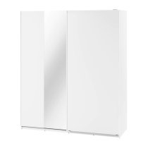 Madrid Wardrobe 200cm With 2 Sliding Doors In White And LED