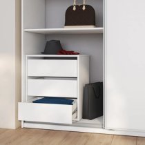 Madrid Wardrobe 220cm With 3 Sliding Doors In White And LED