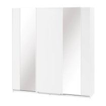 Madrid Wardrobe 220cm With 3 Sliding Doors In White And LED