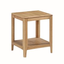 Derry Wooden End Table Square In Oak