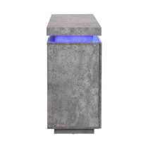 Odessa Sideboard With 2 Door 4 Drawer In Concrete Effect And LED