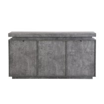 Odessa Sideboard With 2 Door 4 Drawer In Concrete Effect And LED