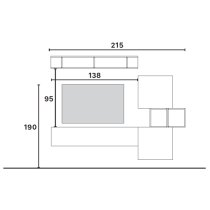 Altea Wooden Entertainment Unit In Clay And Mercury Oak