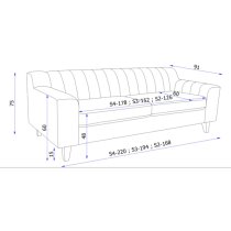 Folsom Fabric 2 Seater Sofa In Green