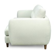 Bozo Fabric 3 Seater Sofa In White