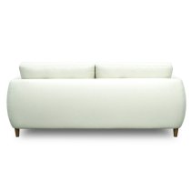 Bozo Fabric 3 Seater Sofa In White