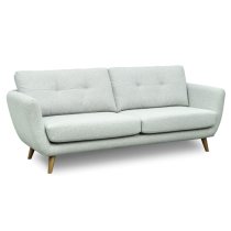 Scaly Fabric 4 Seater Sofa In Grey