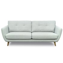 Scaly Fabric 4 Seater Sofa In Grey