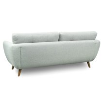 Scaly Fabric 4 Seater Sofa In Grey