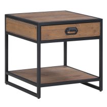 Olbia Wooden Lamp Table With 1 Drawer In Oak