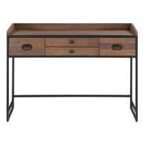 Olbia Wooden Laptop Desk With 4 Drawers In Oak