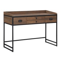 Olbia Wooden Laptop Desk With 4 Drawers In Oak