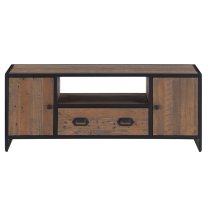 Olbia Wooden TV Stand With 2 Doors 1 Drawer In Oak