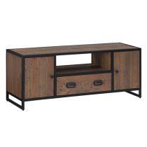 Olbia Wooden TV Stand With 2 Doors 1 Drawer In Oak