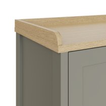 Loftus Wooden Shoe Storage Bench With 2 Doors In Grey