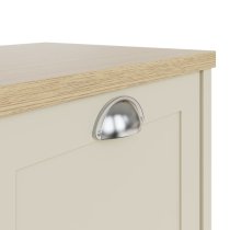 Loftus Wooden Shoe Storage Cabinet With 2 Doors In Cream